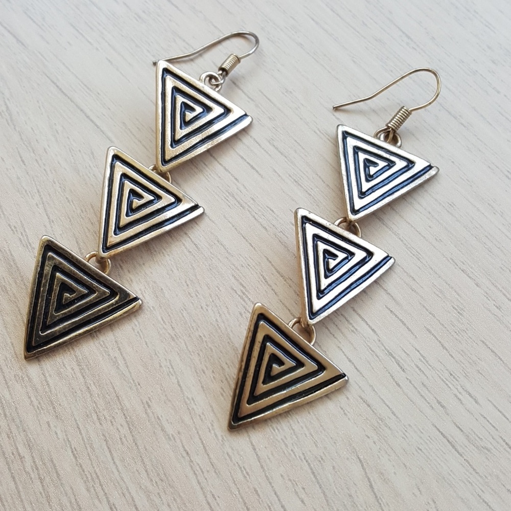 Fun geometric earrings